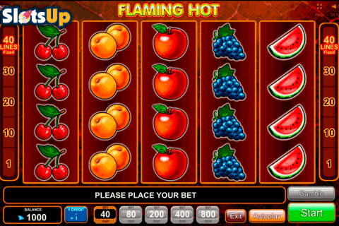 flaming hot egt casino slots